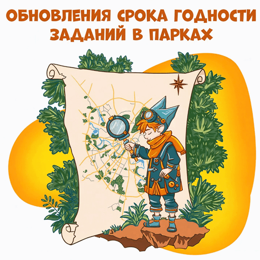 Обновление срока годности заданий по паркам