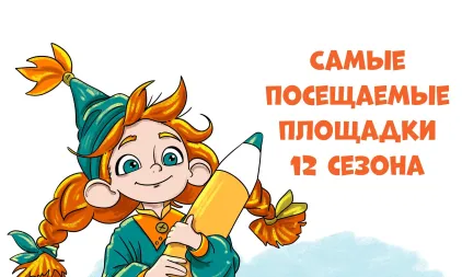 Самые посещаемые площадки 12 сезона